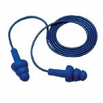 E-A-R™ 7000002319 Corded Earplugs, 25 dB Noise Reduction, Flanged Shape, ANSI S3.19-1974, Reusable, Corded Design
