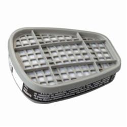 3M™ 6001 Respiratory Protection Organic Vapor Cartridge, For Use With 3M™ 6000/7000/FF-400 Series Half and Full Facepieces with Bayonet Filter Holders, Bayonet Connection, Black