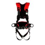 3M Protecta Fall Protection 7100184587 Positioning Harness, XL, 420 lb Load, Polyester Strap, Tongue Leg Strap Buckle, Pass-Thru Chest Strap Buckle, Steel Hardware, Black