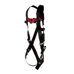 3M Protecta Fall Protection 7100184628 Climbing Harness, 2XL, 420 lb Load, Polyester Strap, Tongue Leg Strap Buckle, Pass-Thru Chest Strap Buckle, Steel Hardware, Black
