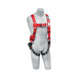 3M Protecta Fall Protection 1191273 Pro™ Climbing Harness, M to L, 420 lb Load, Polyester Webbing Strap, Stainless Steel Grommet/Steel Hardware, Red