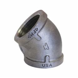 Anvil® 0310024005 FIG 1102 Standard 45 deg Pipe Elbow, 1-1/4 in Nominal, FNPT End Style, 150 lb, Malleable Iron, Black Oxide, Domestic
