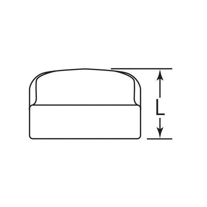 Anvil® 0318901402 FIG 1163 Pipe Cap, 2 in Nominal, Thread End Style, 300 lb, Malleable Iron, Black Oxide, Domestic