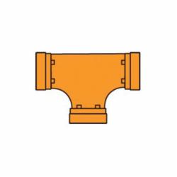 Gruvlok® 0390016822 FIG 7060 Pipe Tee, 2-1/2 in Nominal, Grooved End Style, Ductile Iron, Rust Inhibiting Painted, Domestic