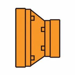 Gruvlok® 0390028660 FIG 7072 Concentric Reducer, 4 x 3 in Nominal, Grooved End Style, Ductile Iron, Rust Inhibiting Painted, Domestic
