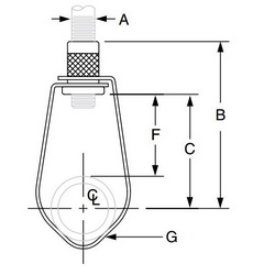 Anvil® 0500301692 FIG 69 Adjustable Swivel Ring, 1/2 to 1 in Pipe, 300 lb Load, 3/8 in Rod, Carbon Steel, Pre-Galvanized Zinc, Domestic