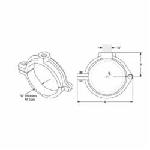 SPF/Anvil™ 0560018905 FIG CT-138R Extension Split Tube Clamp, 1/2 in Pipe/Tube, 180 lb Load, Malleable Iron, Copper Plated, Import