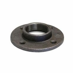 SPF/Anvil™ 0810105619 FIG 3190 Floor Flange, 1-1/4 in Nominal, Malleable Iron, Thread Connection, 150 lb, Black Oxide, Import