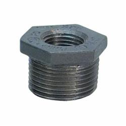 Smith-Cooper® 33HB1030010C Hex Head Pipe Bushing, 3 x 1 in Nominal, MNPT x FNPT End Style, 150 lb, Malleable Iron, Black