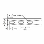 Anvil-Strut™ 2400104721 FIG AS 500EH Channel, 1-5/8 in W x 13/16 in D x 20 ft L x 14 ga THK, Pre-Galvanized, Domestic