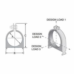 Anvil-Strut™ 2400226045 FIG AS 004OD Cushion Clamp Assembly, Carbon Steel, Electro-Galvanized, Domestic