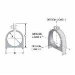 Anvil-Strut™ 2400223711 FIG AS 004OD Cushion Clamp Assembly, Carbon Steel, Electro-Galvanized, Domestic