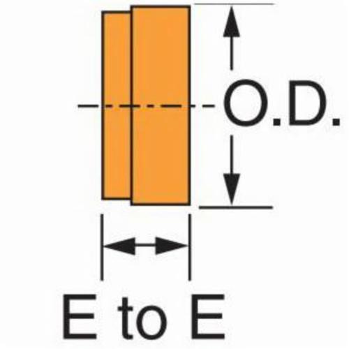 Gruvlok® 0390030161 FIG 7074 Pipe End Cap, 2-1/2 in Nominal, Grooved End Style, Ductile Iron, Rust Inhibiting Painted, Domestic