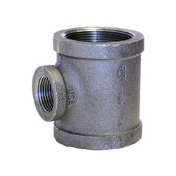 Anvil® 0310043401 FIG 1105R Standard Pipe Reducing Tee, 1-1/4 x 1 x 1 in Nominal, FNPT End Style, 150 lb, Malleable Iron, Black Oxide, Domestic