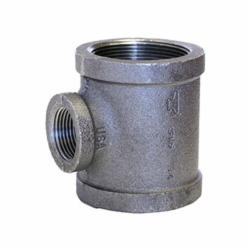 Anvil® 0310054606 FIG 1105R Standard Pipe Reducing Tee, 3 x 3 x 2 in Nominal, FNPT End Style, 150 lb, Malleable Iron, Black Oxide, Domestic
