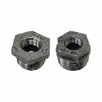 Anvil® 0318905528 FIG 383 Hex Head Pipe Bushing, 1/2 x 1/4 in Nominal, MNPT x FNPT End Style, 300 lb, Cast Iron, Black Oxide, Domestic