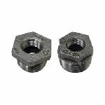 Anvil® 0318905601 FIG 383 Hex Head Pipe Bushing, 3/4 x 1/2 in Nominal, MNPT x FNPT End Style, 150/300 lb, Cast Iron, Black Oxide, Domestic