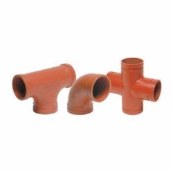 Gruvlok® 0390014348 FIG 7050 Standard 90 deg Pipe Elbow, 5 in Nominal, Grooved End Style, Ductile Iron, Rust Inhibiting Painted, Domestic