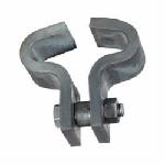 Anvil® 0500315130 FIG 134 Heavy Duty Beam Clamp, 6 in Rod, 3/4 in THK Flange, 3000 lb Load, Carbon Steel, Galvanized