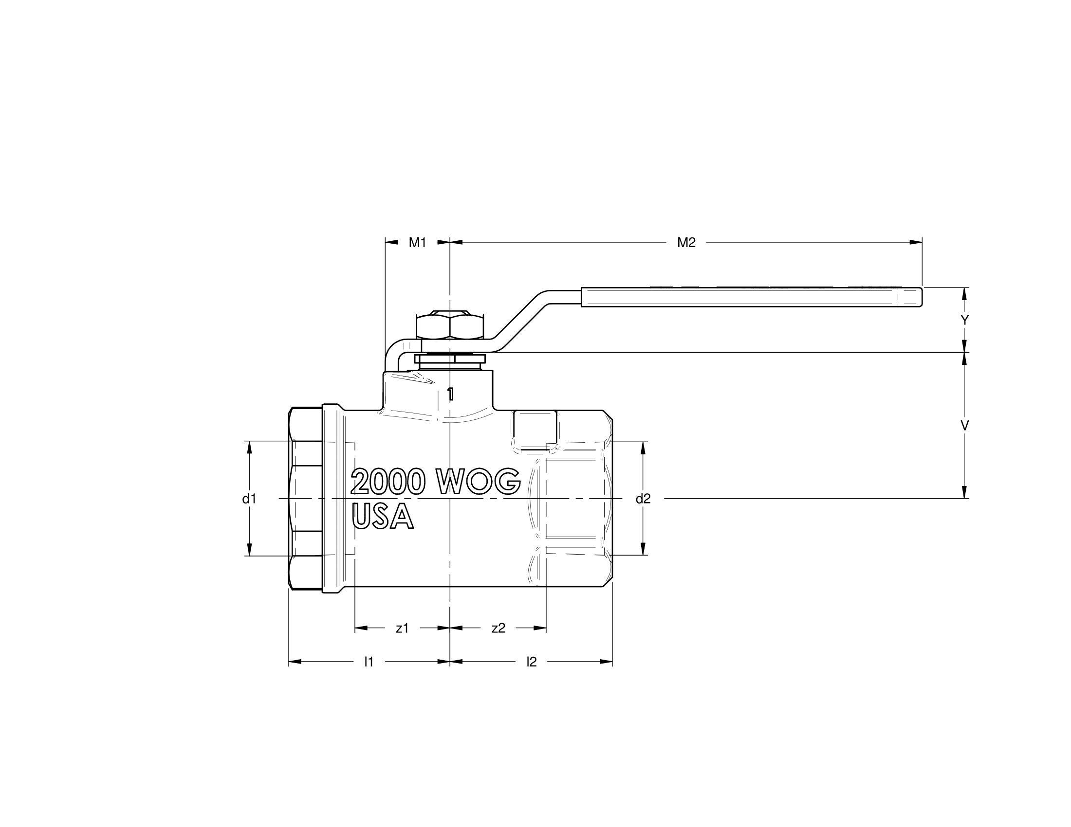 Apollo™ 7610601 76-100 2-Piece Standard Configuration Ball Valve, 1-1/4 in Nominal, FNPT End Style, 250 lb, Stainless Steel Body, Standard Port, MPTFE/PTFE Softgoods, Domestic