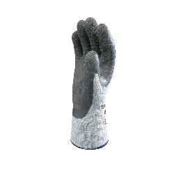 SHOWA® Atlas® Showa Best 451L Therma-Fit® Breathable Insulated General Purpose Gloves, Coated/Multi-Purpose, Natural Rubber Latex Palm, 10 ga Acrylic/Cotton/Polyester, Dark Gray/Gray, Elastic Knit Wrist Cuff, Natural Rubber Latex Coating