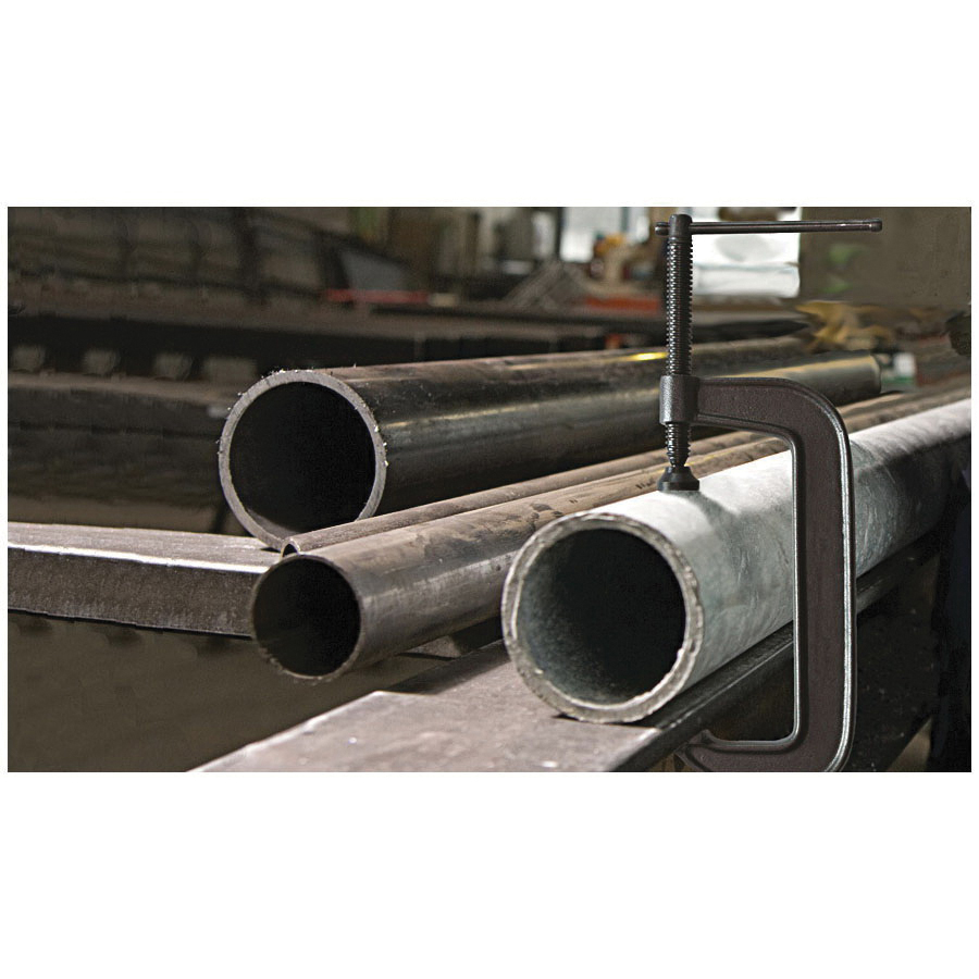 Bessey® CDF406 Deep Throat Regular Duty C-Clamp, 1-1/4 in W Jaw, 4-1/8 in D Throat, 0 to 6 in Clamping