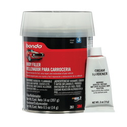Bondo™ 7010362870 Body Filler, 1 pt Container, 20 to 30 min Curing