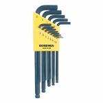 Bondhus® 10937 Long Key Set, 13 Pieces, 0.05 to 3/8 in Hex, L-Handle Handle, Protanium® High Torque Steel, ProGuard™