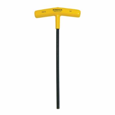 Bondhus® 15312 Chamfered Hex Key, Ergonomic Grip/T-Handle Handle, Protanium® High Torque Steel, ProGuard™