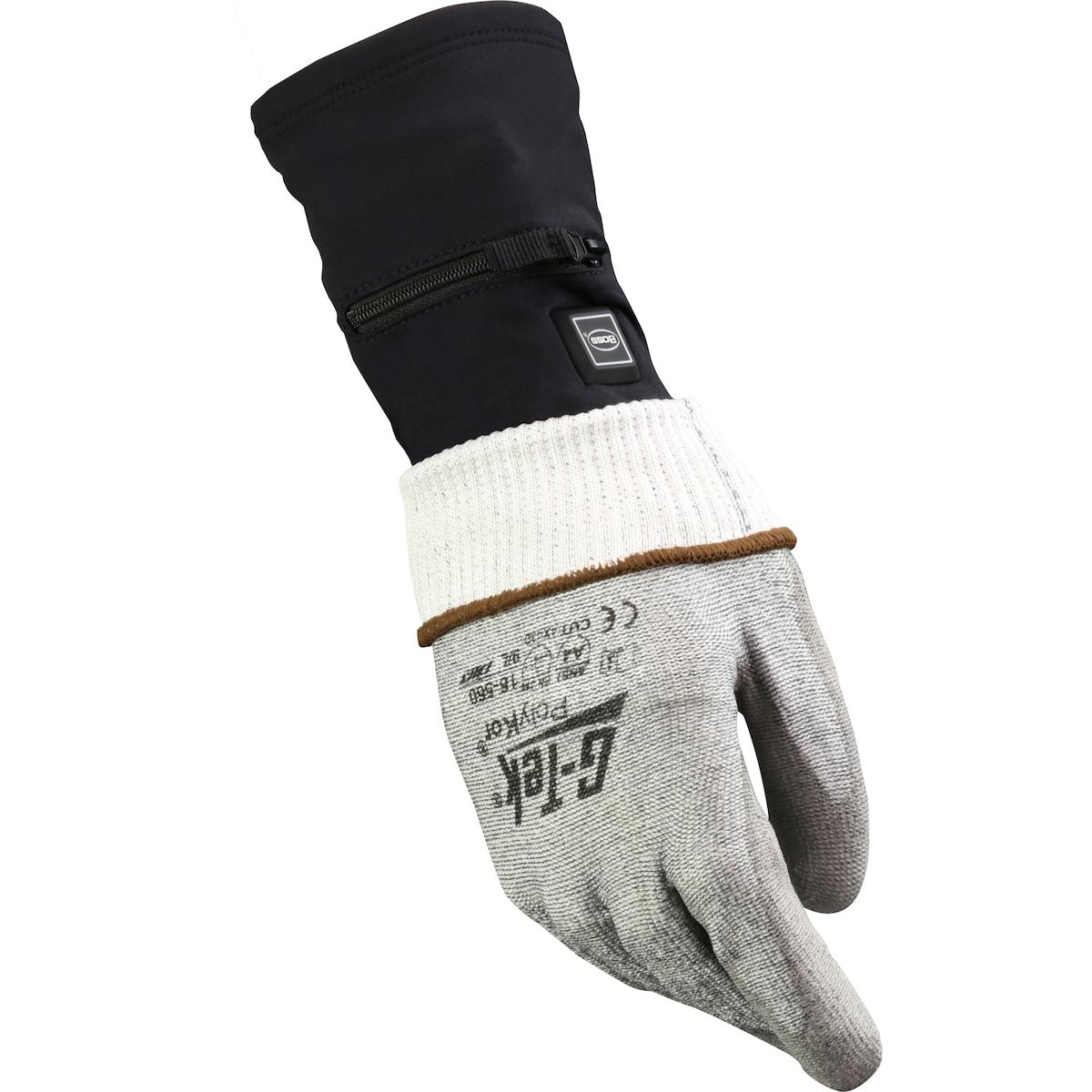 Boss® 399-HG20 Therm Heated Glove Liner, OS, 72% Nylon/28% Elastane Shell/86% Polyester/14% Elastane Battery Pocket, Black