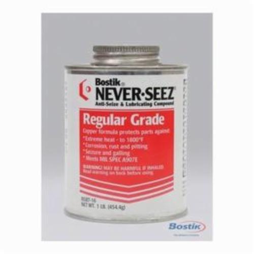 Bostik® Never-Seez® NSBT-8 535 Anti-Seize Compound, 8 oz Brush In Cap Bottle, Paste Form, Gray/Silver