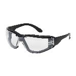 Bouton® 250-01-F020 Zenon Z12™ Foam 250-01 Single Lens Safety Glasses, Anti-Fog/Anti-Scratch, Clear Lens, Frameless Frame, Black, Polycarbonate/Foam Lined Frame, ANSI Z87.1+