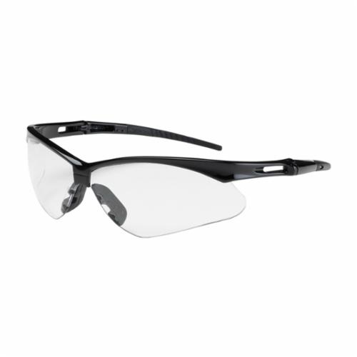 Bouton® 250-AN-10110 Anser™ Dual Lens Lightweight Protective Glasses With Adjustable Neck Cord, Anti-Scratch, Clear Lens, Half-Frame Frame, Black, Nylon Frame, Polycarbonate Lens, ANSI Z87.1+