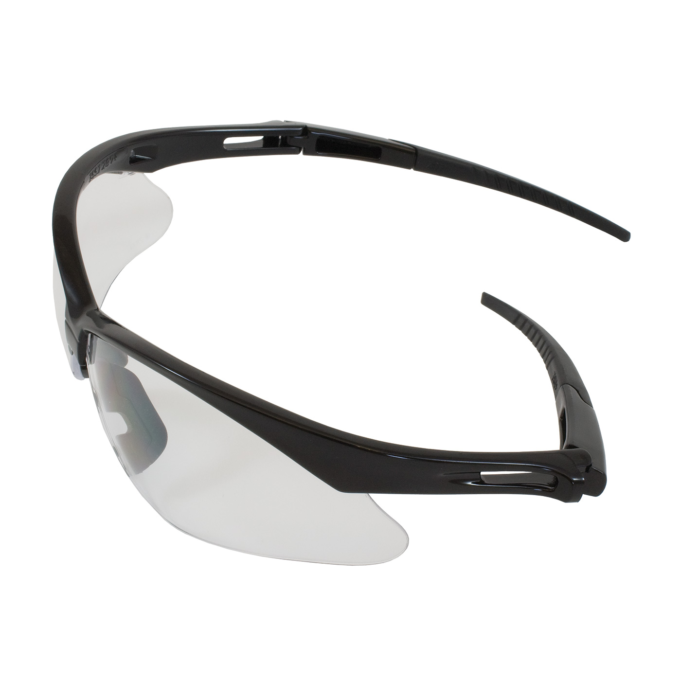 Bouton® 250-AN-10520 Dual Safety Glasses, FogLess® 3Sixty™, Clear Lens, Half-Frame Frame, Black, Polycarbonate/PVC Frame, ANSI Z87.1-2015