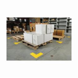 Brady® ToughStripe® 104458 L-Shape Non-Reflective Overlaminate Floor Corner Mark, 10 in L x 4 in W, Black, B-514 Polyester