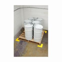 Brady® ToughStripe® 104458 L-Shape Non-Reflective Overlaminate Floor Corner Mark, 10 in L x 4 in W, Black, B-514 Polyester