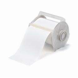 Brady® GlobalMark® 113109 Thermal Transfer Vinyl Label, 100 ft L 4 in W, For Use With GlobalMark® Industrial Label Maker, B-595 Vinyl, White