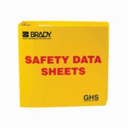 Brady® 121184 Right-To-Know SDS Binder, Safety Data Sheets (SDS) Legend, English, 3 in Ring, 11-5/8 in H 11-3/4 in W