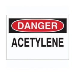 Brady® 22292 Rectangle Chemical and Hazardous Material Sign, DANGER, Text, B-401 Polystyrene, Corner Hole Mount, 7 in H x 10 in W, English
