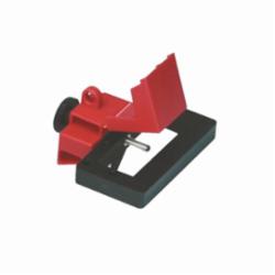 Brady® 65329 1-Pole Clamp-On Electrical Risk Oversized Circuit Breaker Switch Lockout Device, For Use With Up to 2-1/4 in W x 7/8 in THK 1-Pole Circuit Breaker, 1 Padlocks, 0.31 in Dia Max Padlock Shackle, Nylon/LOTO-39 Polypropylene, Red