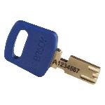 Brady® ALU-BLU-76ST-KA6PK SafeKey Standard Lockout Padlock, Alike Key, Blue, LOTO-99 Anodized Aluminum Body, 1/4 in Dia x 3 in H x 0.8 in W Steel Shackle, 3/4 in L Body