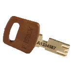 Brady® ALU-BRN-76ST-KA6PK SafeKey Standard Lockout Padlock, Alike Key, Brown, LOTO-99 Anodized Aluminum Body, 1/4 in Dia x 3 in H x 0.8 in W Steel Shackle, 3/4 in L Body
