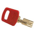 Brady® ALU-RED-76ST-KA6PK SafeKey Standard Lockout Padlock, Alike Key, Red, LOTO-99 Anodized Aluminum Body, 1/4 in Dia x 3 in H x 0.8 in W Steel Shackle, 3/4 in L Body