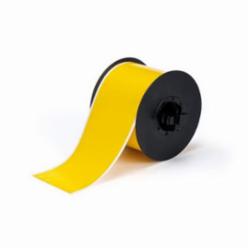 Brady® B30C-3000-595-YL B30 Large Thermal Transfer Vinyl Label, 3 in W, Yellow, B-595 Vinyl
