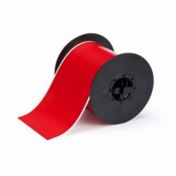 Brady® B30C-4000-595-RD B30 Thermal Transfer Vinyl Label, 4 in W, Red, B-595 Vinyl