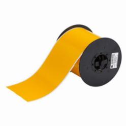 Brady® B30C-4000-595-YL B30 Thermal Transfer Vinyl Label, 4 in W, Yellow, B-595 Vinyl