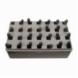 C.H.Hanson® 20300 27-Piece Letter Stamp Set, A to Z, Ampersand (&), 1/4 in H Character, 3/8 in Shank