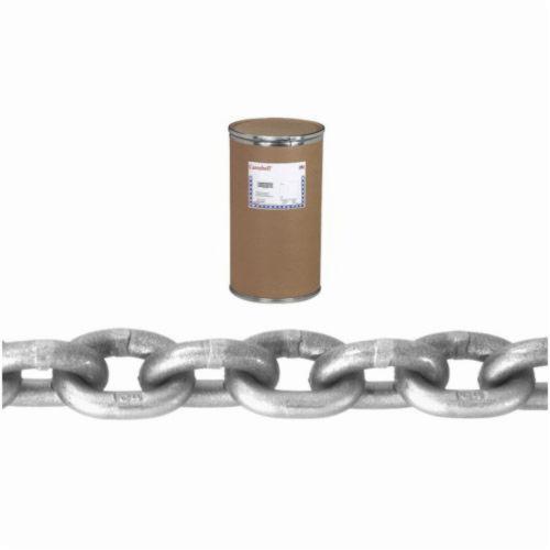 Campbell® T0180812 High Test Chain, Straight Link, 1/2 in Trade, 43 Grade, 200 ft L, 9200 lb Load