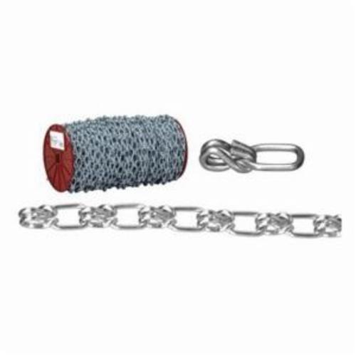 Campbell® T0744037 Wrapped Chain, Lock/Single Loop Link, #4/0 Trade, 100 ft L, 485 lb Load