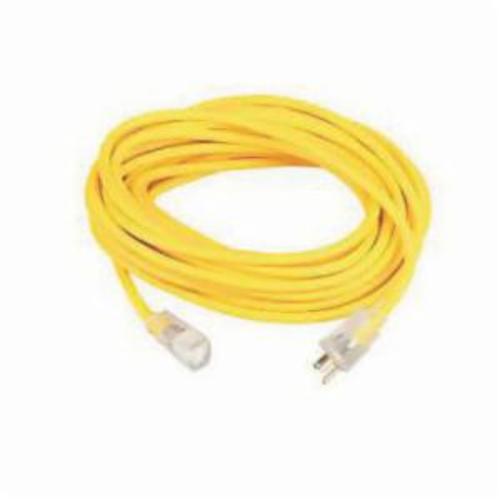 Southwire® 02587 SJTW Extension Cord With Neon Power Indicator, 15 A/125 VAC, 12/3 AWG, 25 ft L Cord